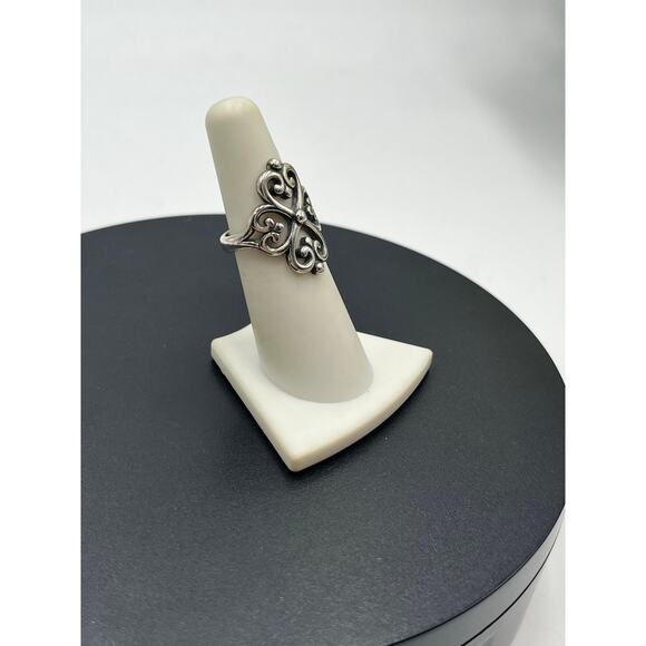 James Avery Adorned Hearts Four Scrolled Hearts Sterling Silver Signed Ring 6.5 - Picture 3 of 8